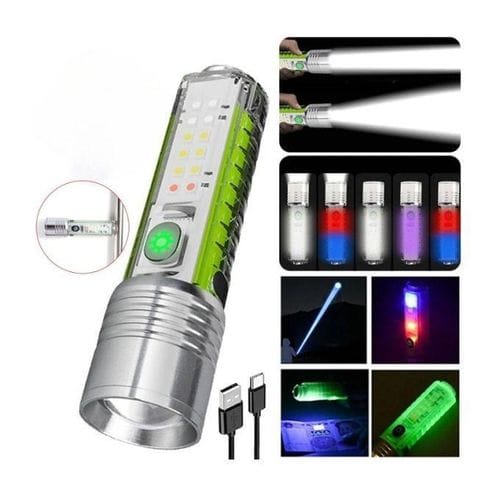 مصباح Multifunctional Zoom Flashlight 520A - الصورة 6