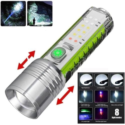 مصباح Multifunctional Zoom Flashlight 520A - الصورة 2