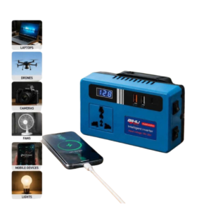 محول طاقة ذكي متعدد الاستخدامات مع منفذ AC و2 منفذ USB ومنفذ Type-c