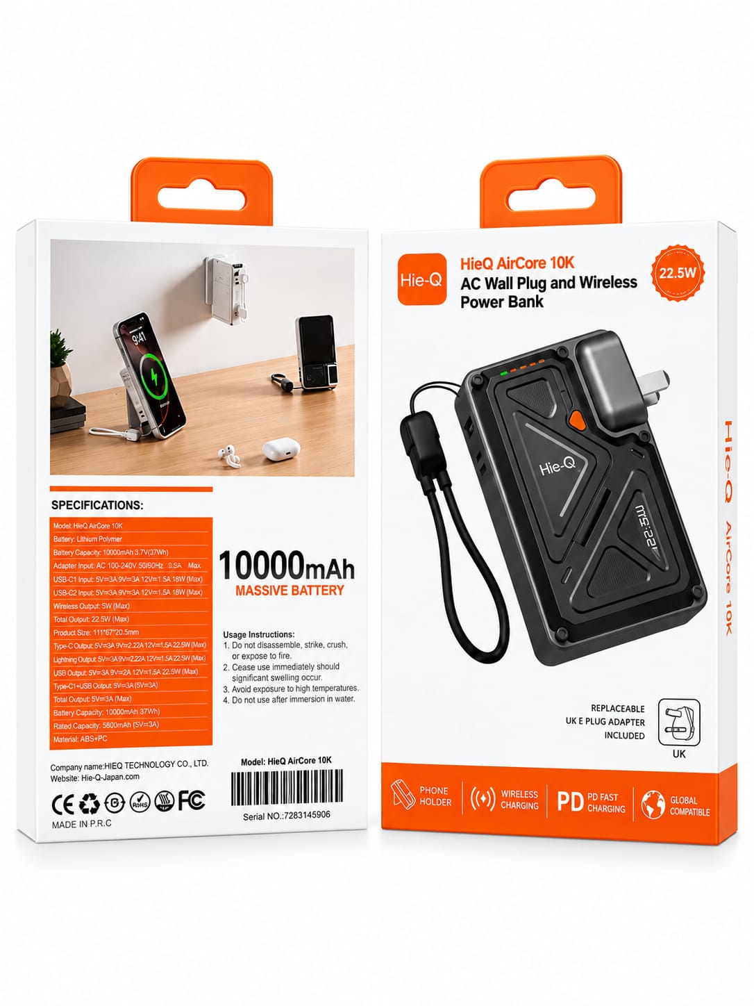 باور بانك Hie-Q 10k