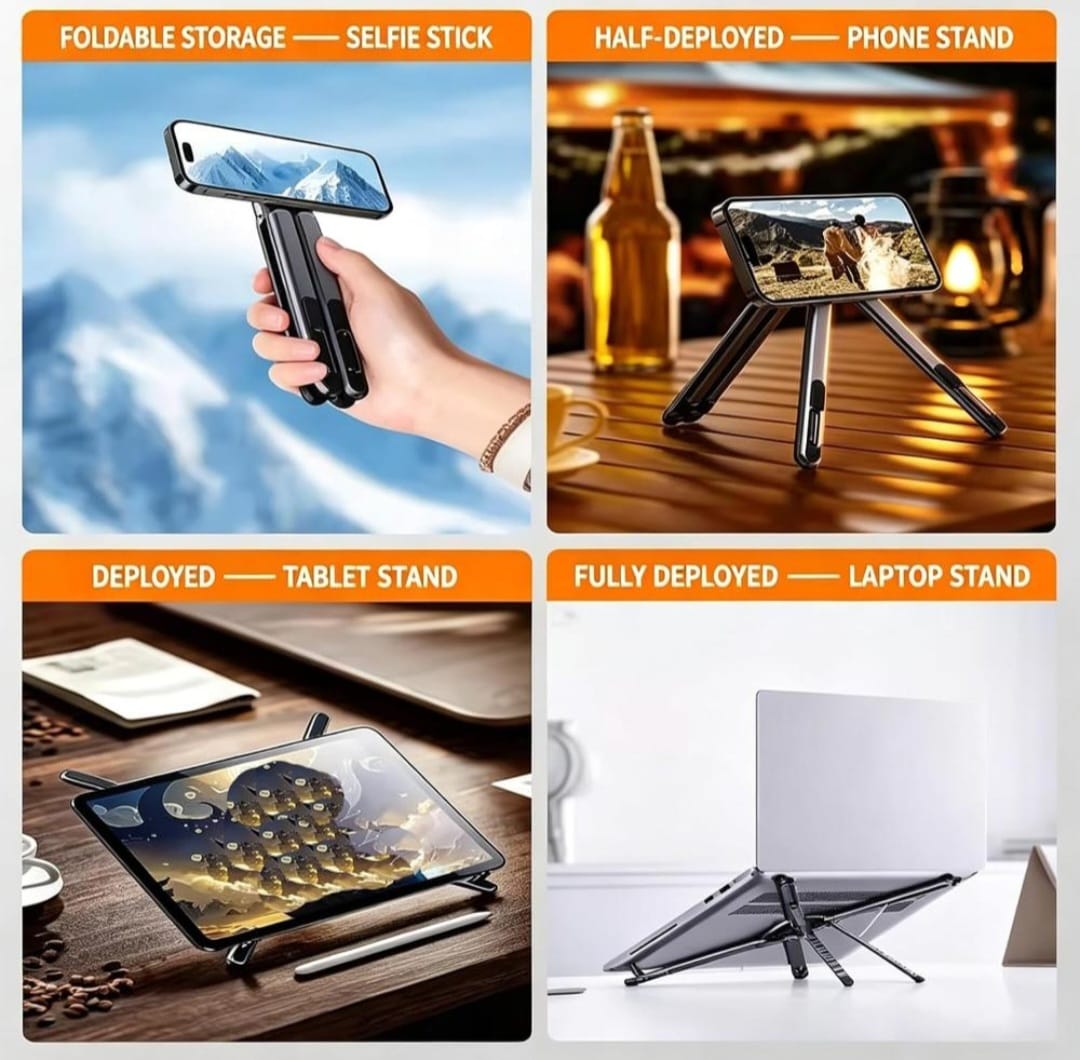قاعدة متعددة الاستخدامات 4 في 1 تدعم اللابتوب والتابلت والهاتف - Image 4