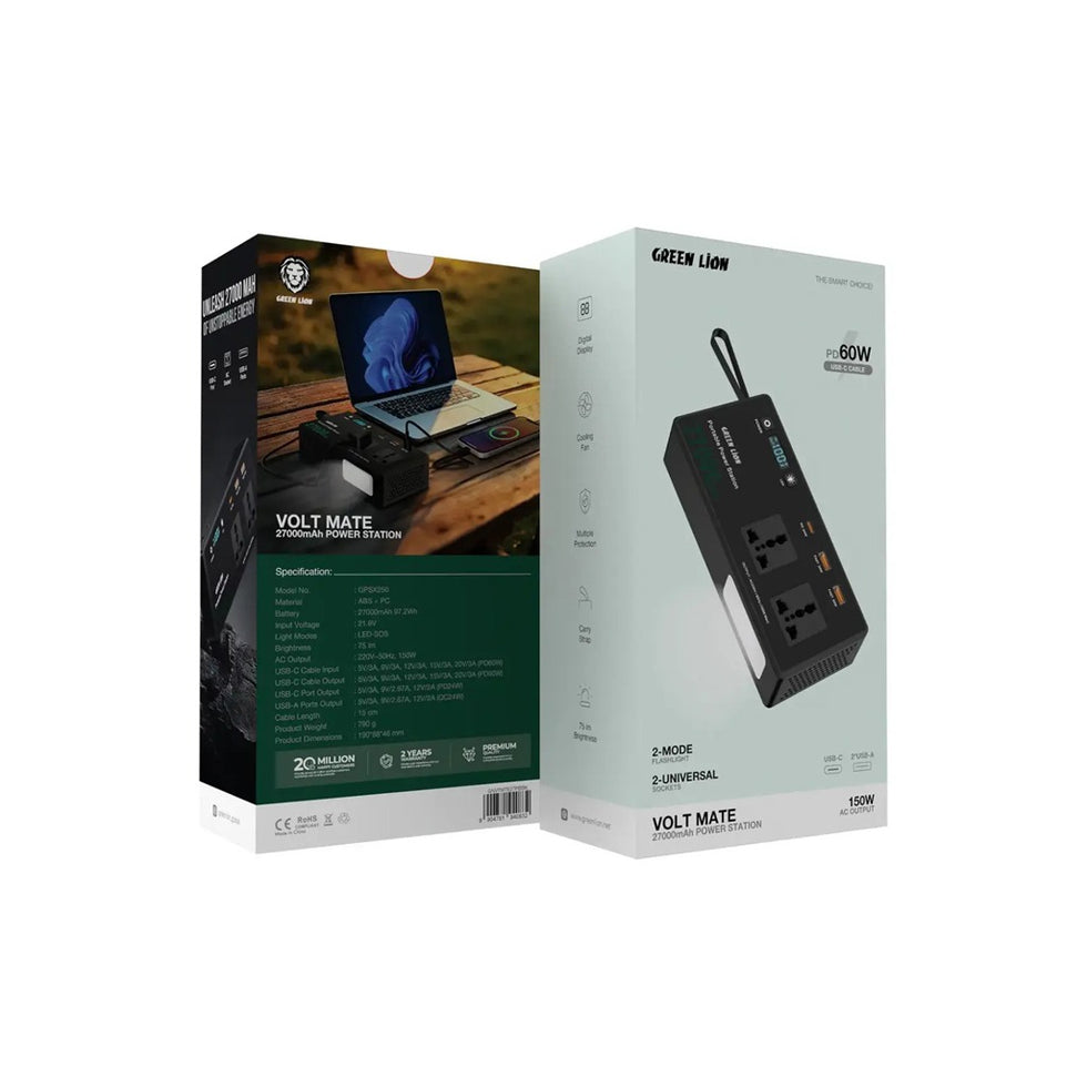 محطة الطاقة Green Lion بسعة 27000mAh - الصورة 3