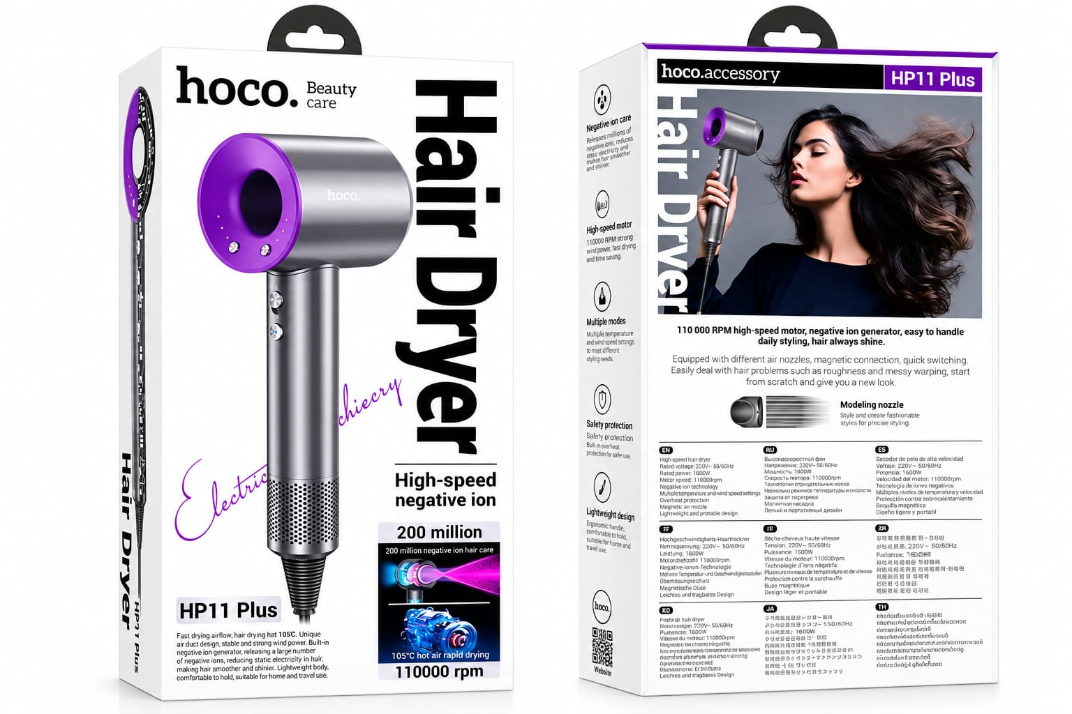 Hoco High Speed Hair Dryer (Hoco HP11 Plus)