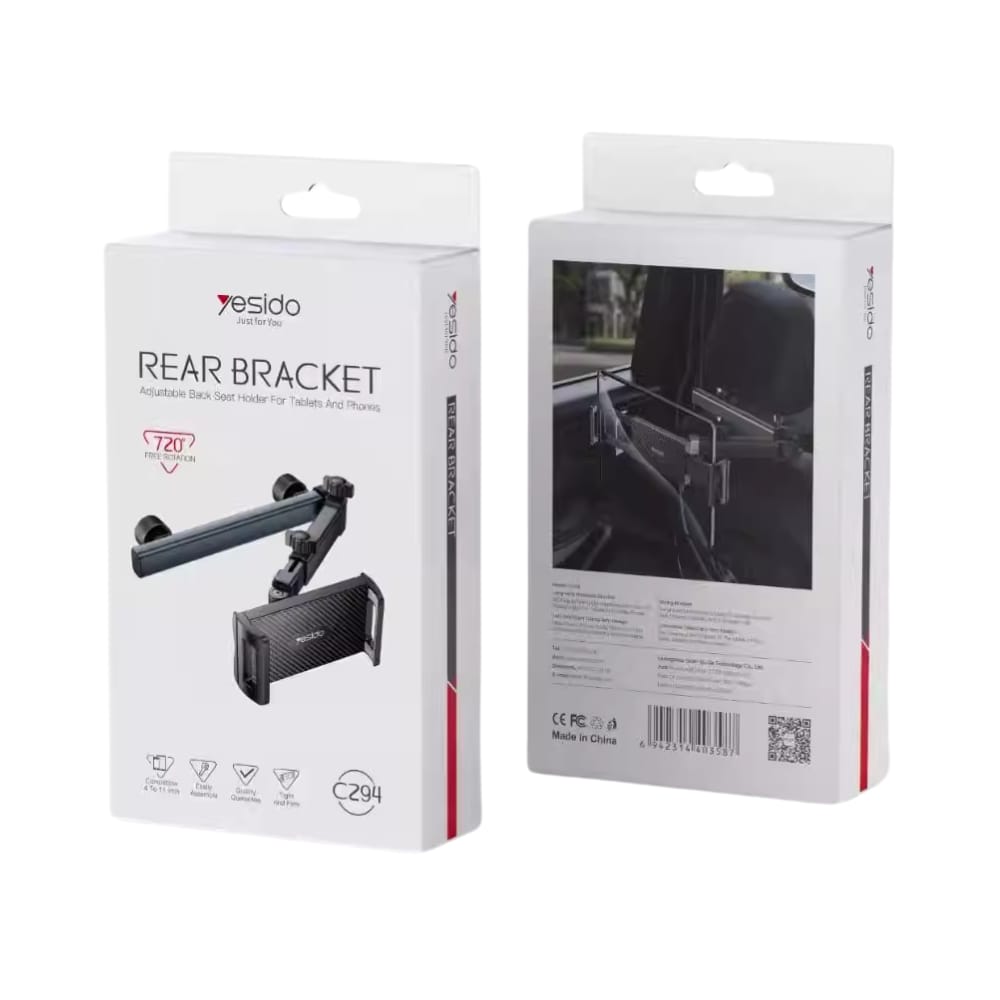 Car rear seat holder for tablets and phones Yesido C294