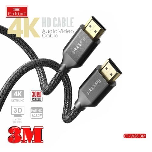 كابل HDMI من علامة Earldom 4K